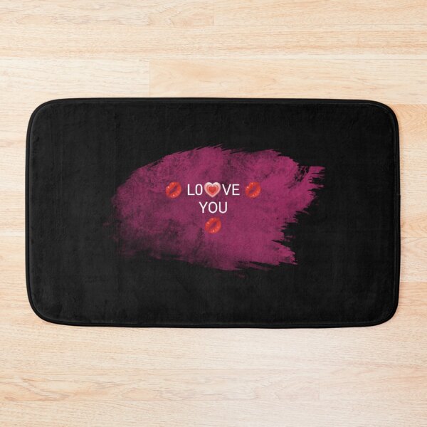 Item preview, LOVE YOU Kiss Emoji Art | Pink Brush Stroke Design | Simple Aesthetic Gift designed and sold by Elhelaly.