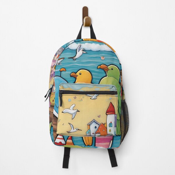 Item preview, Seagulls lining up patiently for ice cream designed and sold by Colin Bentham.