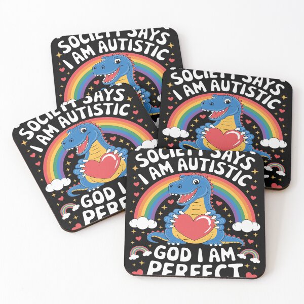 Item preview, Autism Awareness Funny T-Rex Society Says I'm Autistic designed and sold by GaryBellcvbnb.
