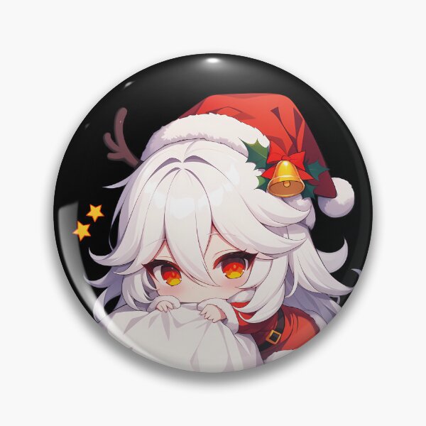 Item preview, Cyno Genshin Impact Game Chibi Kawaii Christmas Peeker Red Suit Holiday Anime designed and sold by HumbertoValveno.