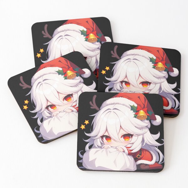 Item preview, Cyno Genshin Impact Game Chibi Kawaii Christmas Peeker Red Suit Holiday Anime designed and sold by HumbertoValveno.