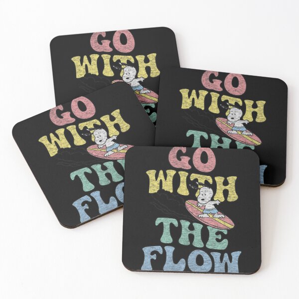 Item preview, Peanuts Go With The Flow Surf Art – Retro Beach Style Illustration designed and sold by darronaselz.