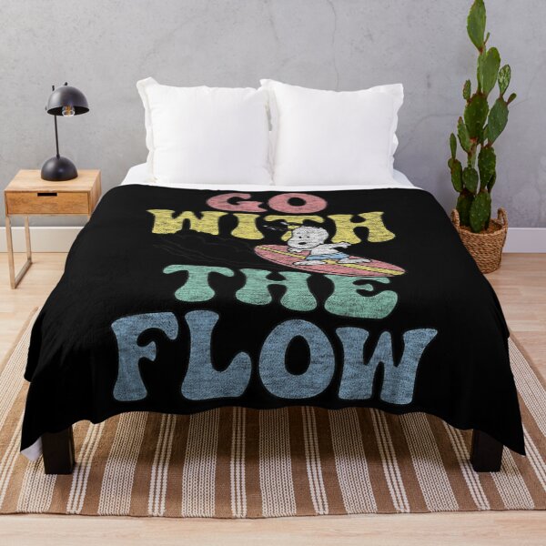 Item preview, Peanuts Go With The Flow Surf Art – Retro Beach Style Illustration designed and sold by darronaselz.