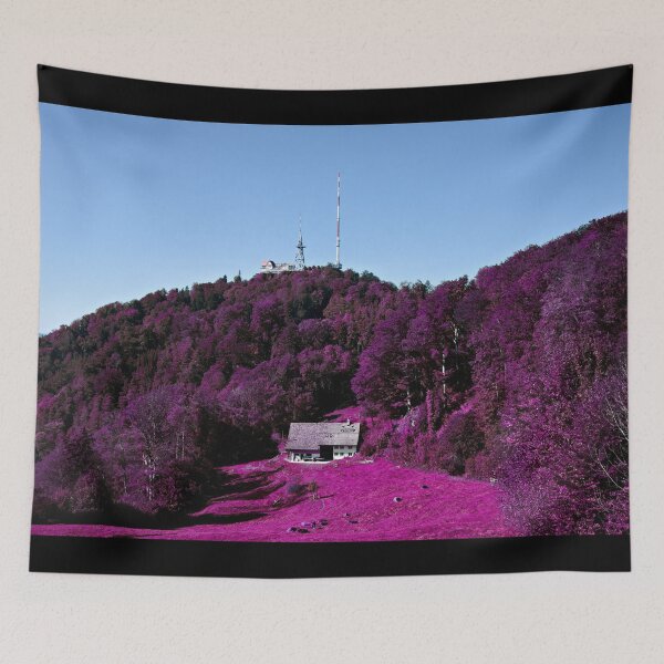 Item preview, Uetliberg Zurich – Pink Enchanted Landscape / Swiss Artwork Photography designed and sold by Raphael Wolf.