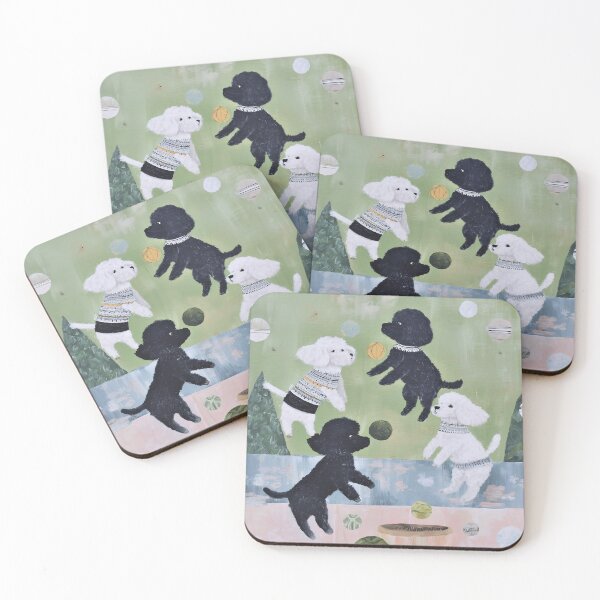 Item preview, PLAYING POODLES illustration .1 designed and sold by lautir.