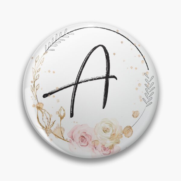 Item preview, Floral Letter A – Elegant Botanical Monogram Design designed and sold by Rionda.