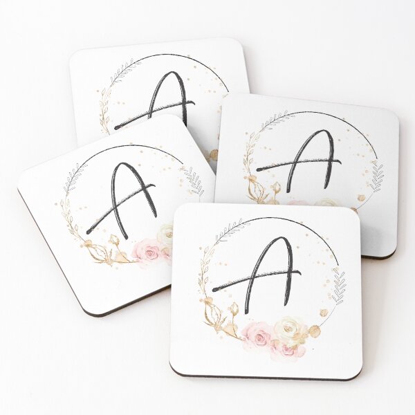 Item preview, Floral Letter A – Elegant Botanical Monogram Design designed and sold by Rionda.