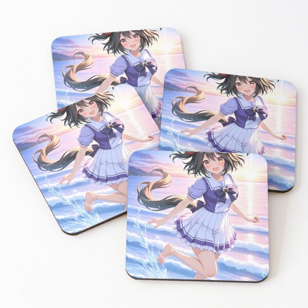 Item preview, Kitasan Black Uma Musume Pretty Derby Anime Girl Ocean Sunset designed and sold by HumbertoValveno.