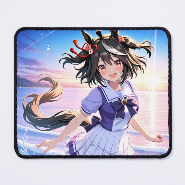 Item preview, Kitasan Black Uma Musume Pretty Derby Anime Girl Ocean Sunset designed and sold by HumbertoValveno.