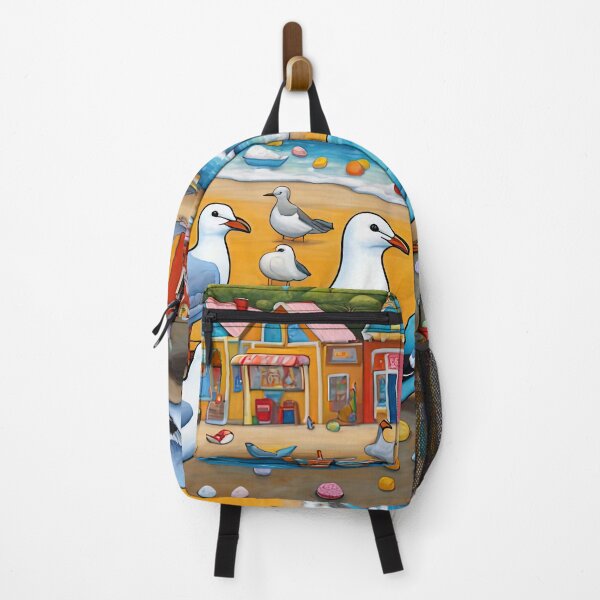 Item preview, Seagulls lining up patiently for ice cream designed and sold by Colin Bentham.