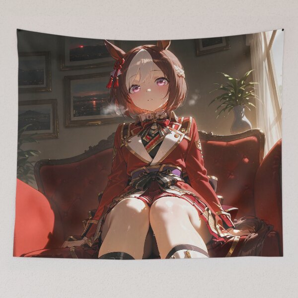Item preview, Special Week Uma Musume Pretty Derby Anime Girl Elegant Outfit Scene designed and sold by HumbertoValveno.
