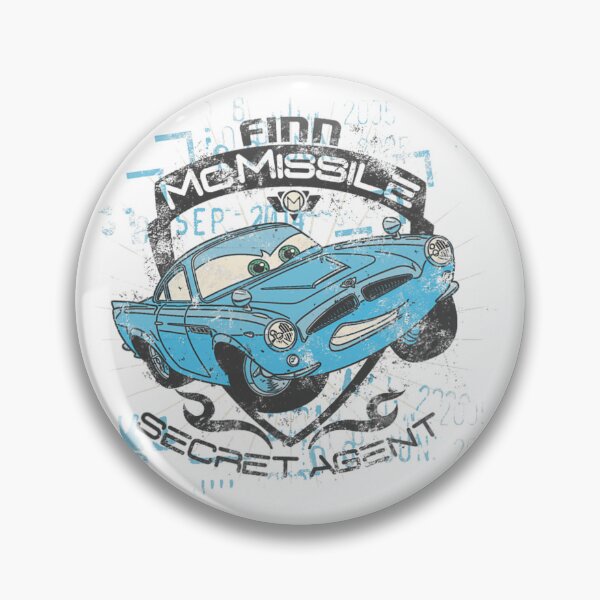 Item preview, Disney Pixar Cars 2 Finn McMissile Secret Agent Distressed  designed and sold by Aliyah Niko.