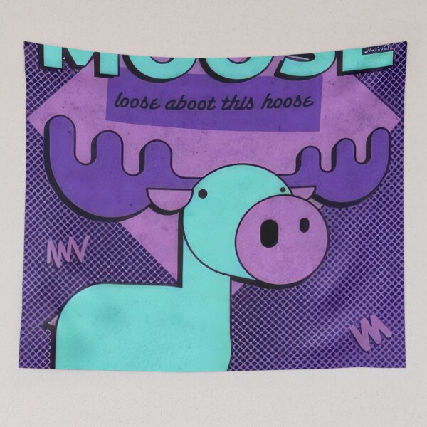 Item preview, there's a moose loose aboot this hoose by Zoe Sutton designed and sold by Kigrit.