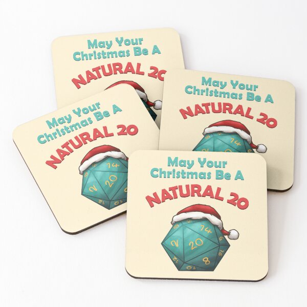 Item preview, May Your Christmas be a Natural 20 designed and sold by KAI-Studio.