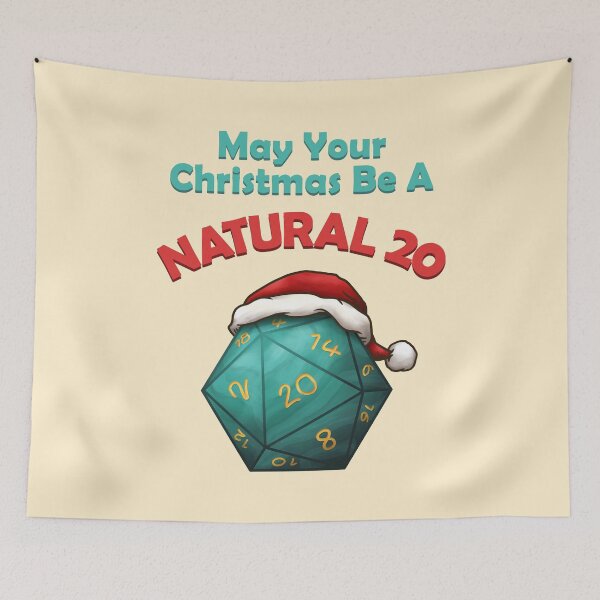 Item preview, May Your Christmas be a Natural 20 designed and sold by KAI-Studio.