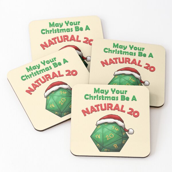 Item preview, May Your Christmas be a Natural 20 designed and sold by KAI-Studio.
