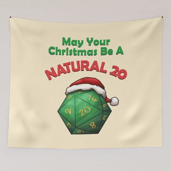 Item preview, May Your Christmas be a Natural 20 designed and sold by KAI-Studio.