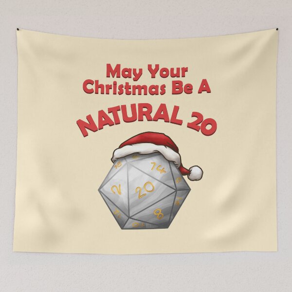 Item preview, May Your Christmas be a Natural 20 designed and sold by KAI-Studio.
