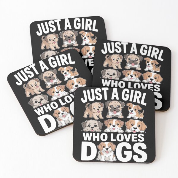 Item preview, Just A Girl Who Loves Dogs Cute Puppy Lovers Dog  designed and sold by RoyTill0Art.