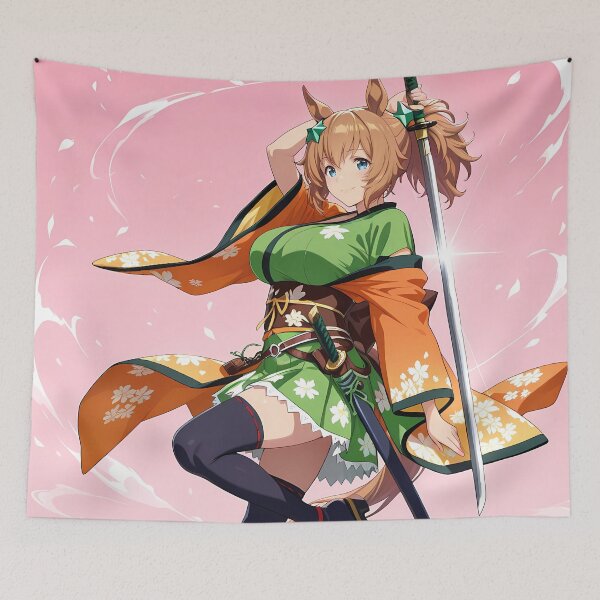 Item preview, Taiki Shuttle Samurai Spirit in Kimono Style Uma Musume Pretty Derby Anime designed and sold by HumbertoValveno.