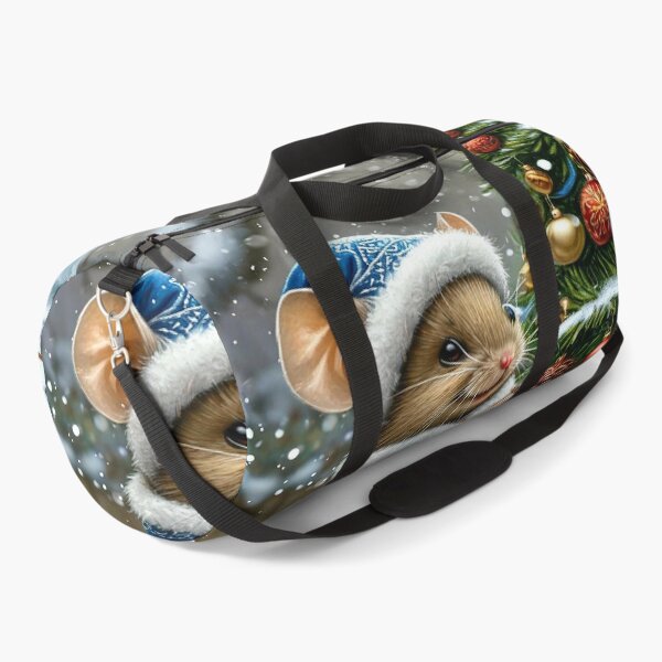 Item preview, Cute Winter Mouse in Blue Coat – Christmas Holiday Art designed and sold by AmetistLight.