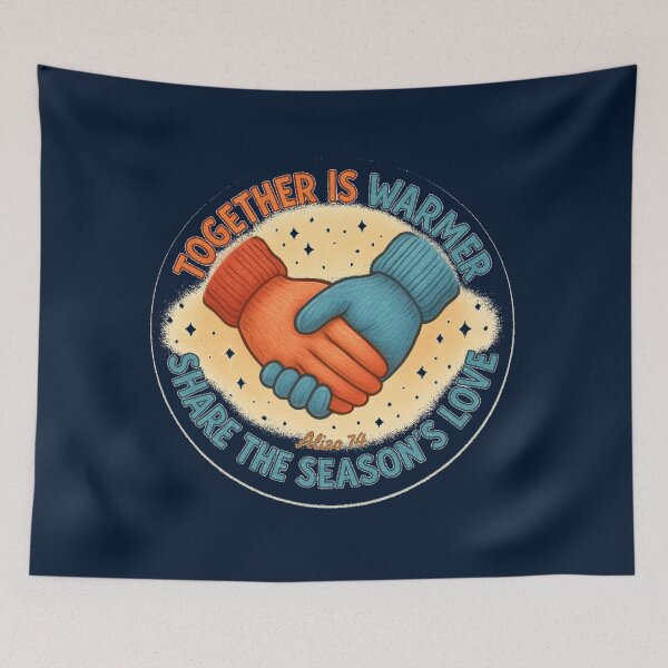 Item preview, Together Is Warmer – Winter Gloves Design designed and sold by alizo74.