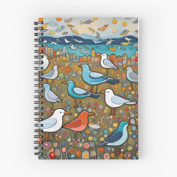 Item preview, Field of seagulls designed and sold by Colin Bentham.