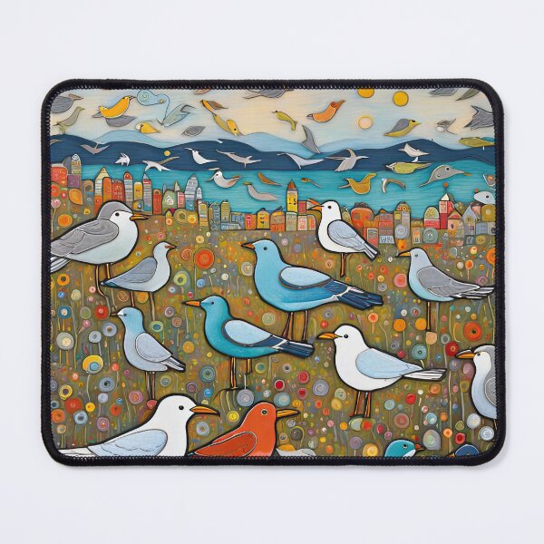 Item preview, Field of seagulls designed and sold by Colin Bentham.