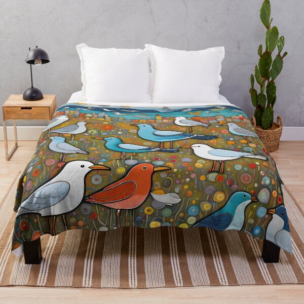 Item preview, Field of seagulls designed and sold by Colin Bentham.