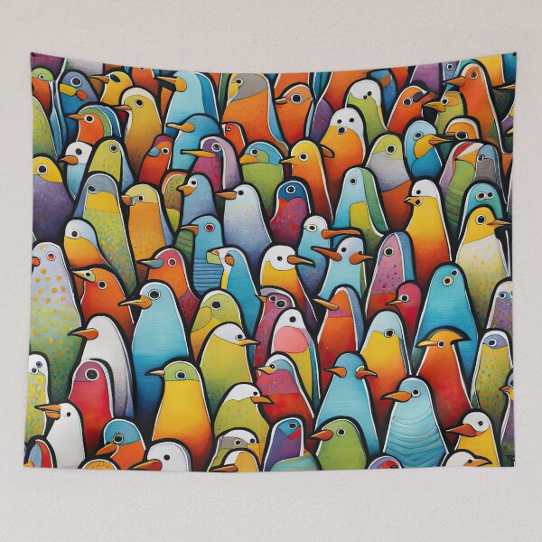 Item preview, Field of seagulls designed and sold by Colin Bentham.