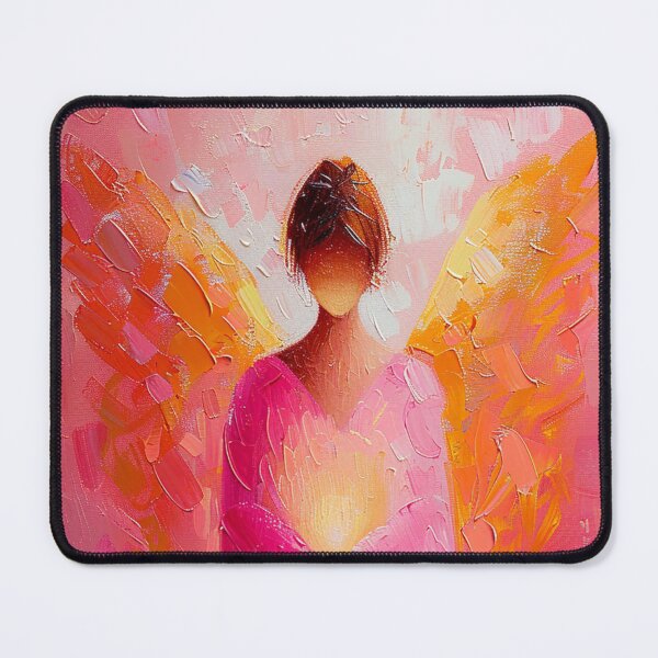 Item preview, Pink Light Angel – Gentle Heart Energy in Pink and Gold designed and sold by Seelenzauberart.