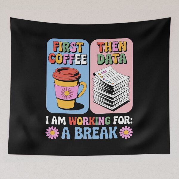 Item preview, First Coffee Then Data I Am Earning Break Special Education designed and sold by JonGogue.