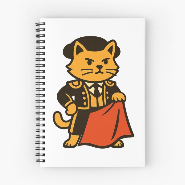 Item preview, Cute Matador Cat – Kawaii Bullfighter Cartoon Animal Illustration designed and sold by GoldenDreamGallery.