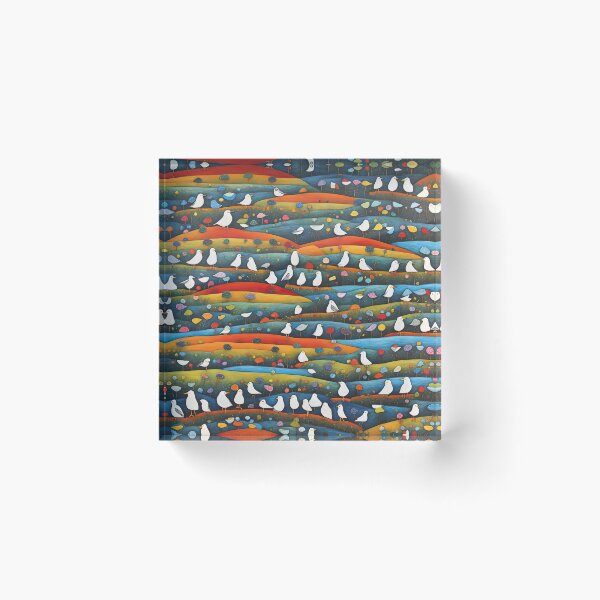 Item preview, Field of seagulls designed and sold by Colin Bentham.