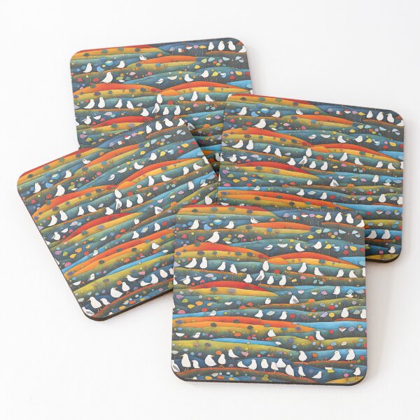 Item preview, Field of seagulls designed and sold by Colin Bentham.