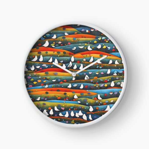 Item preview, Field of seagulls designed and sold by Colin Bentham.