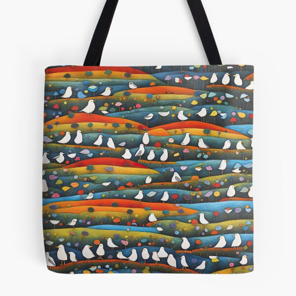 Item preview, Field of seagulls designed and sold by Colin Bentham.