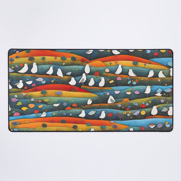 Item preview, Field of seagulls designed and sold by Colin Bentham.