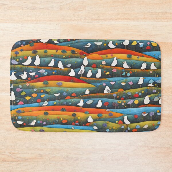 Item preview, Field of seagulls designed and sold by Colin Bentham.