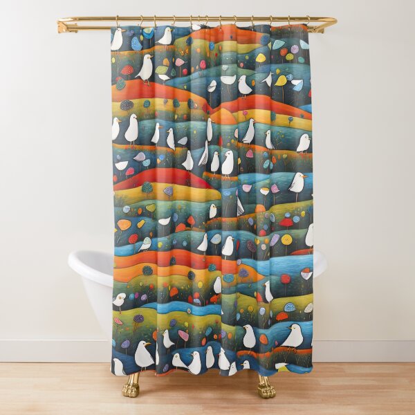 Item preview, Field of seagulls designed and sold by Colin Bentham.