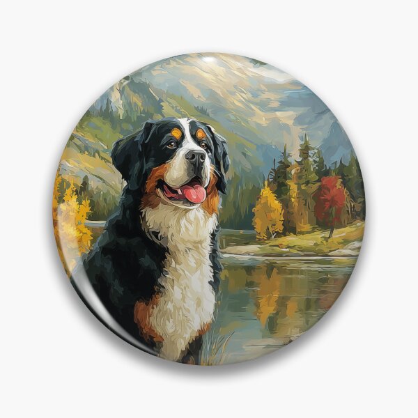 Item preview, Bernese Mountain Dog by Lake Painting designed and sold by PetsArt.