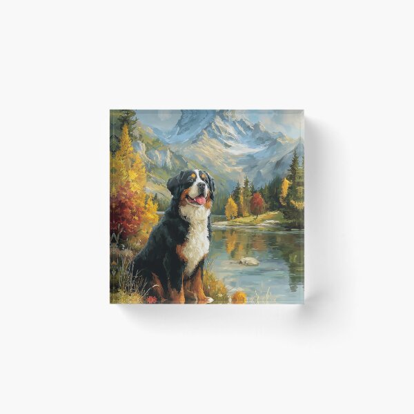 Item preview, Bernese Mountain Dog by Lake Painting designed and sold by PetsArt.