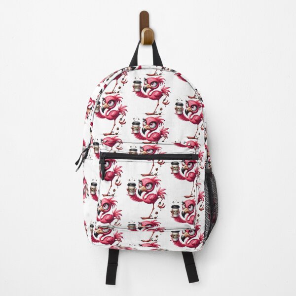 Item preview, Java Diva Flamingo – Cute Pink Coffee Bird Illustration designed and sold by Lulunza.
