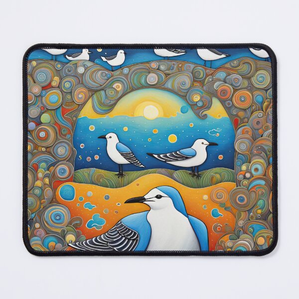 Item preview, Field of seagulls designed and sold by Colin Bentham.