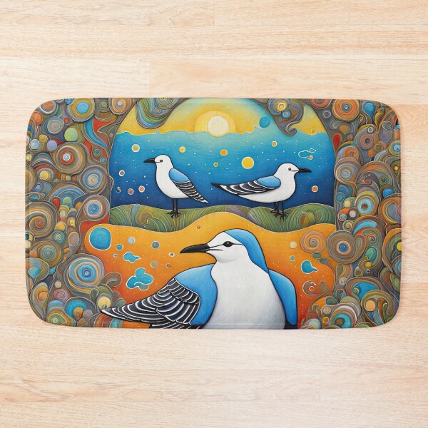 Item preview, Field of seagulls designed and sold by Colin Bentham.