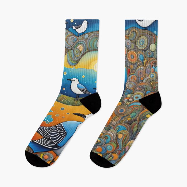 Item preview, Field of seagulls designed and sold by Colin Bentham.