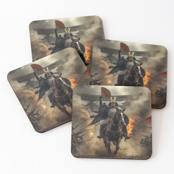 Item preview, Tokugawa Ieyasu — The Calm Within the Storm | Japanese Warlord Art / 徳川家康 ― 嵐を貫く静き心 designed and sold by Mori-no-Akari.