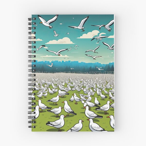 Item preview, Field of seagulls designed and sold by Colin Bentham.