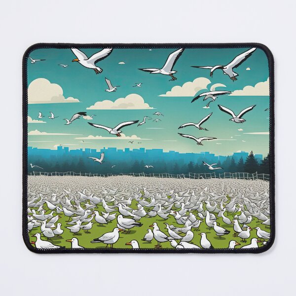 Item preview, Field of seagulls designed and sold by Colin Bentham.