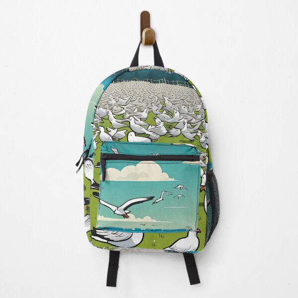 Item preview, Field of seagulls designed and sold by Colin Bentham.